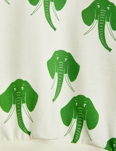 MINI RODINI Sweatshirt Elephants - off white